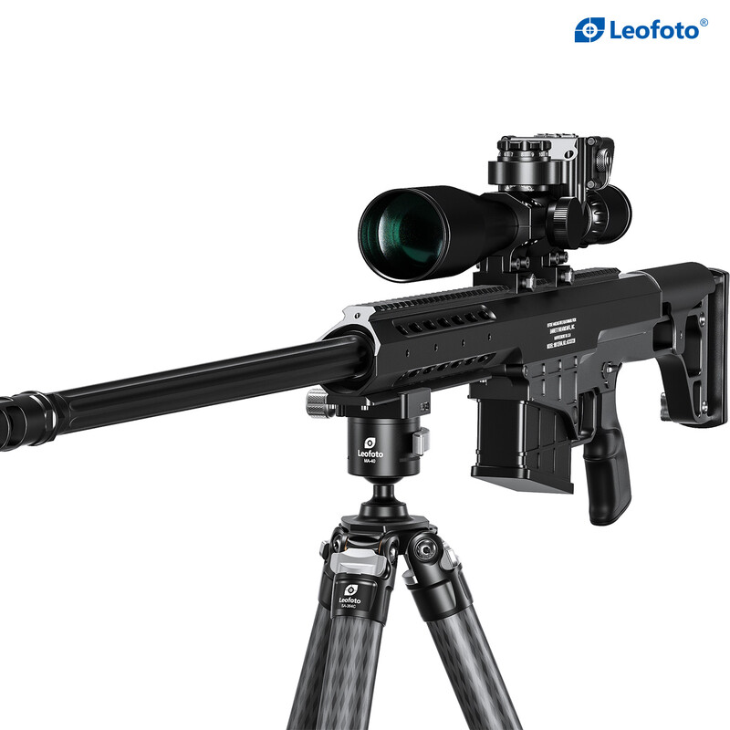 Leofoto SA-364C Carbon tripod and rifle mount MA-40