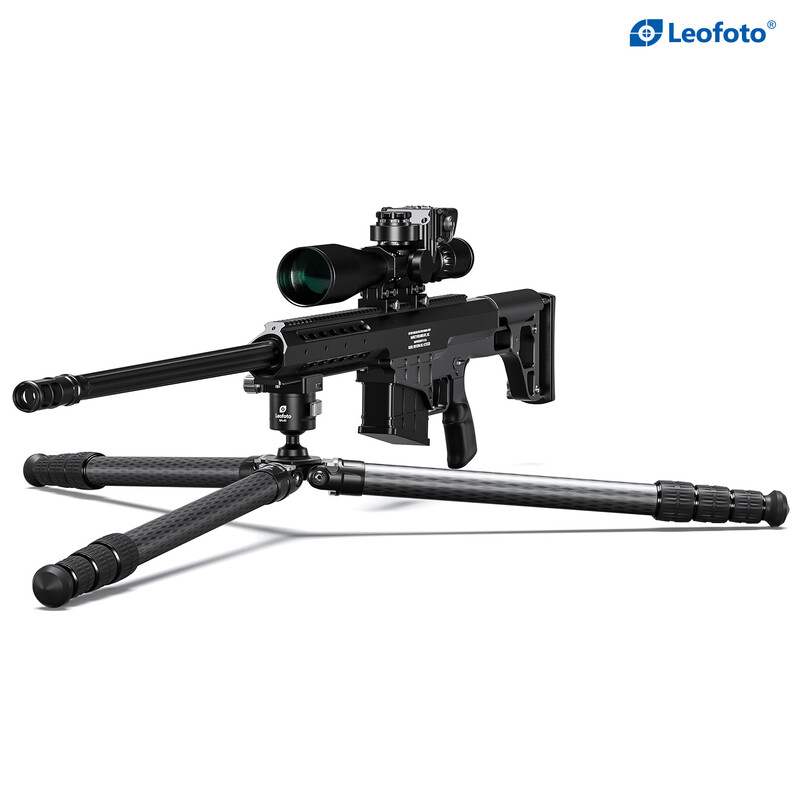 Leofoto SA-364C Carbon tripod and rifle mount MA-40