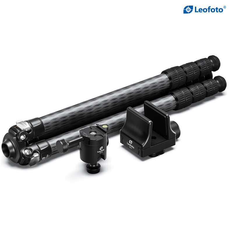 Leofoto SA-324C Carbon tripod + MK-40 Ball head + GS-3 gun clamp