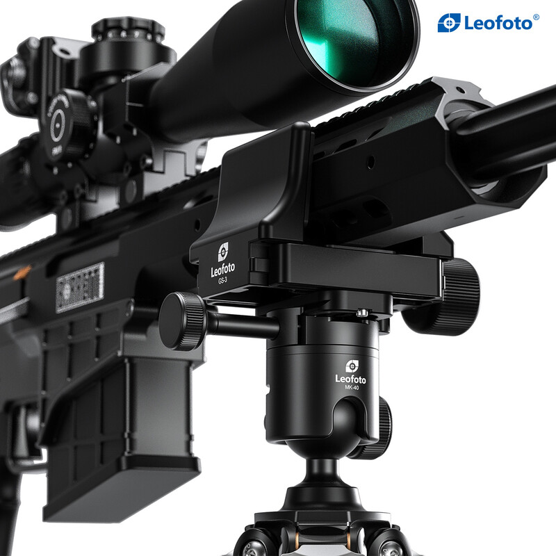 Leofoto SA-324C Carbon tripod + MK-40 Ball head + GS-3 gun clamp