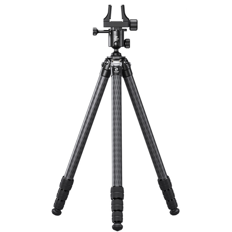 Leofoto SA-324CL Carbon tripod + MK-40 Ball head + GS-3 rifle clamp