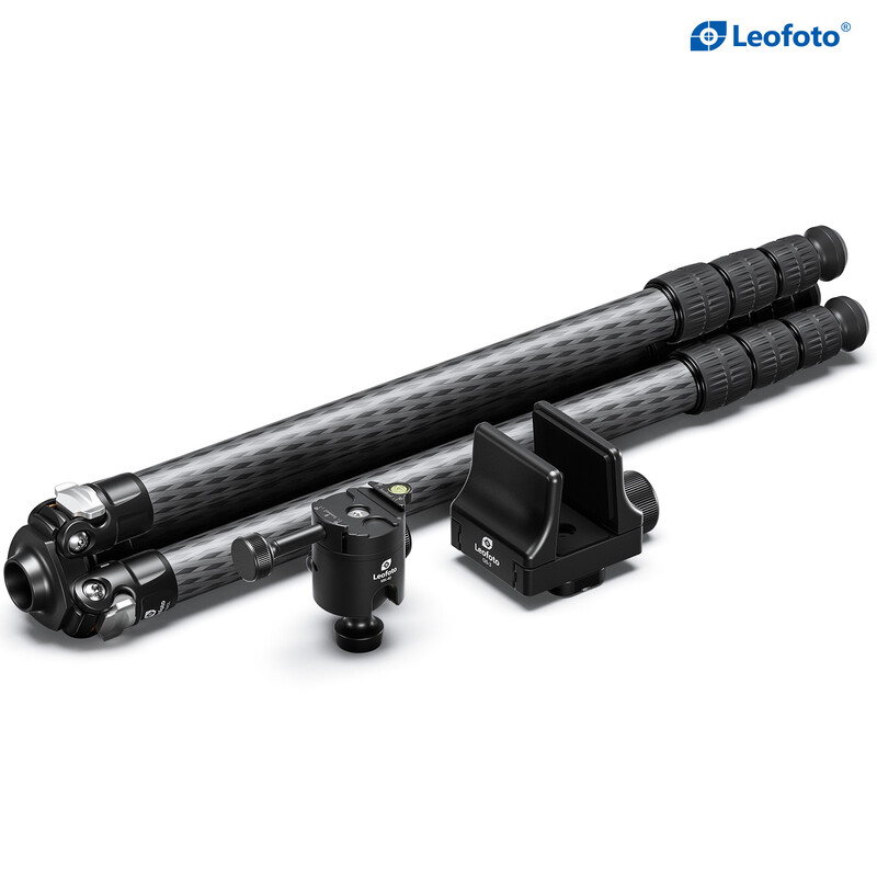 Leofoto SA-324CL Carbon tripod + MK-40 Ball head + GS-3 rifle clamp
