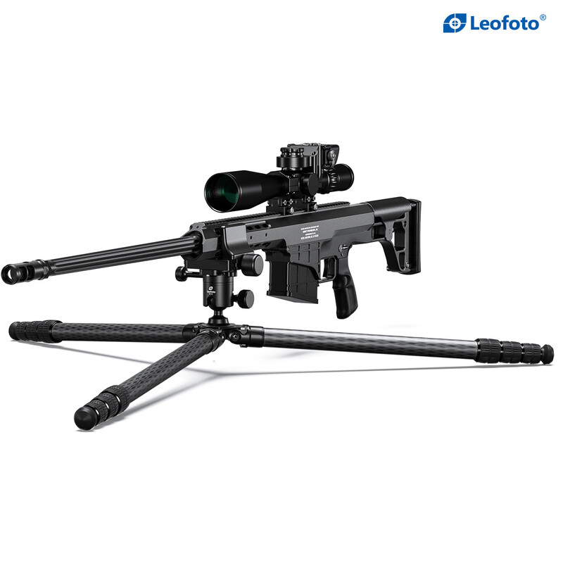 Leofoto SA-324CL Carbon tripod + MK-40 Ball head + GS-3 rifle clamp