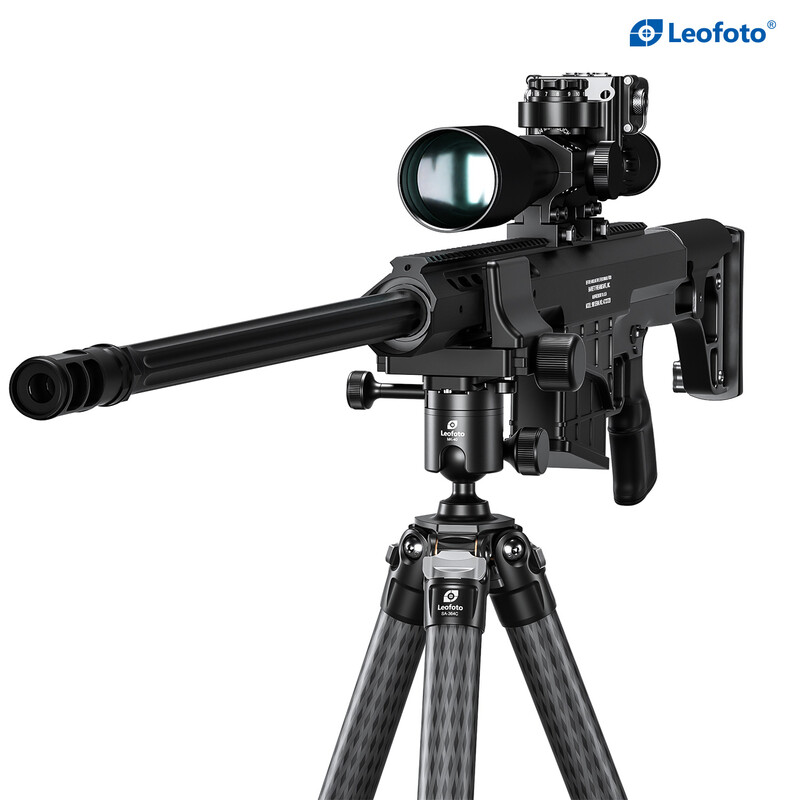 Leofoto SA-364C Carbon tripod + MK-40 Ball head + GS-3 rifle clamp