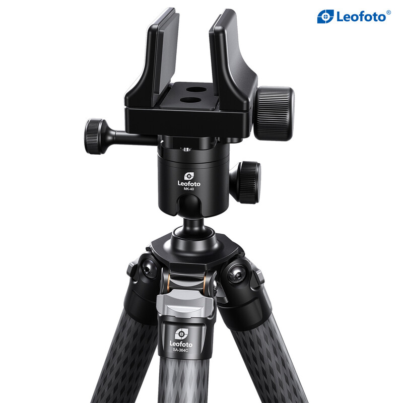 Leofoto SA-364C Carbon tripod + MK-40 Ball head + GS-3 rifle clamp