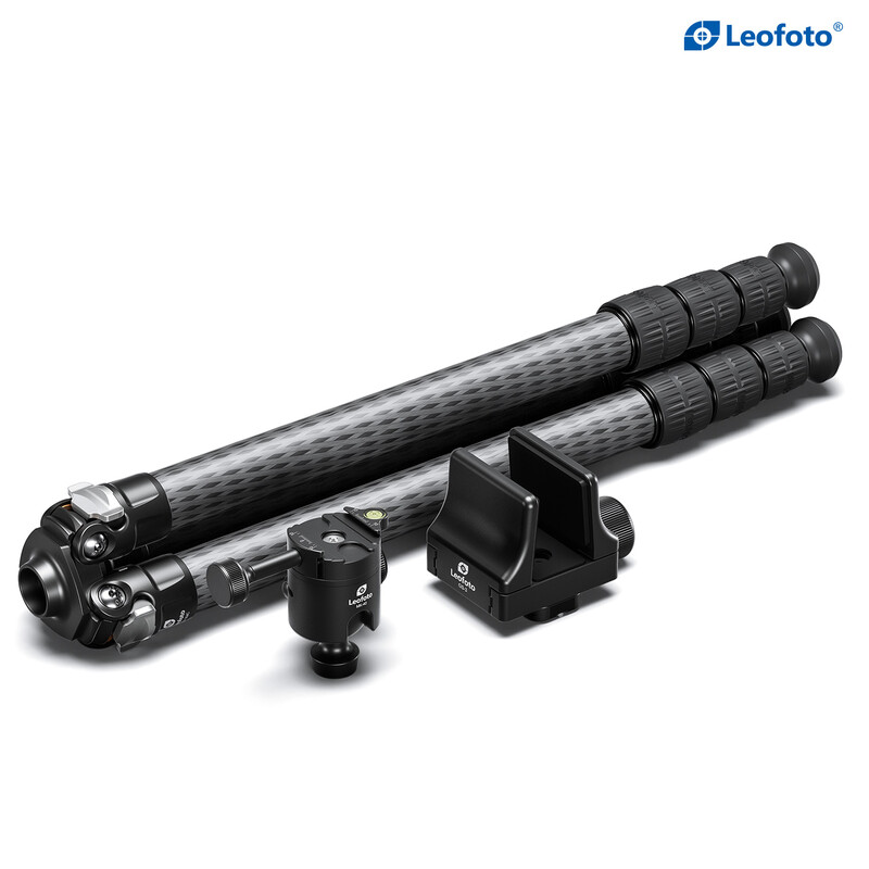 Leofoto SA-364C Carbon tripod + MK-40 Ball head + GS-3 rifle clamp