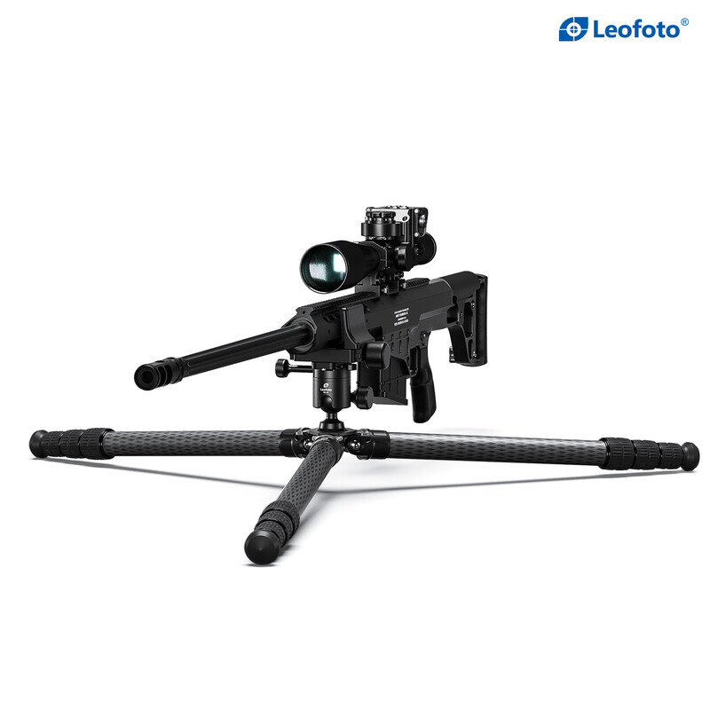 Leofoto SA-364C Carbon tripod + MK-40 Ball head + GS-3 rifle clamp