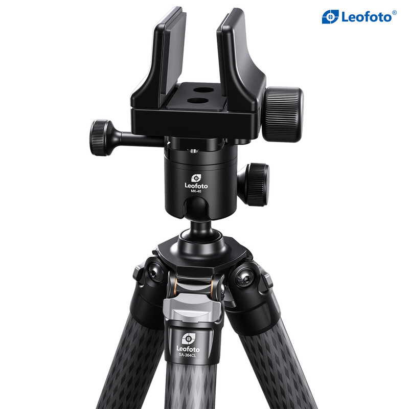 Leofoto SA-364CL Carbon Tripod + Ball head MK-40 + Gun clamp GS-3