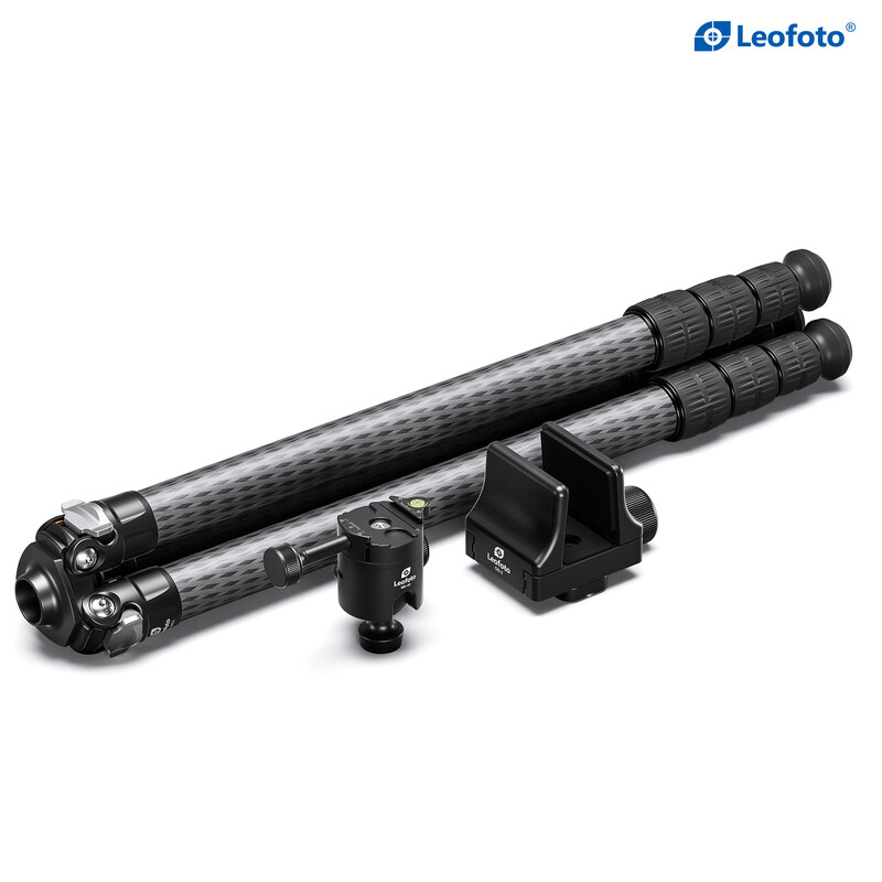 Leofoto SA-364CL Carbon Tripod + Ball head MK-40 + Gun clamp GS-3