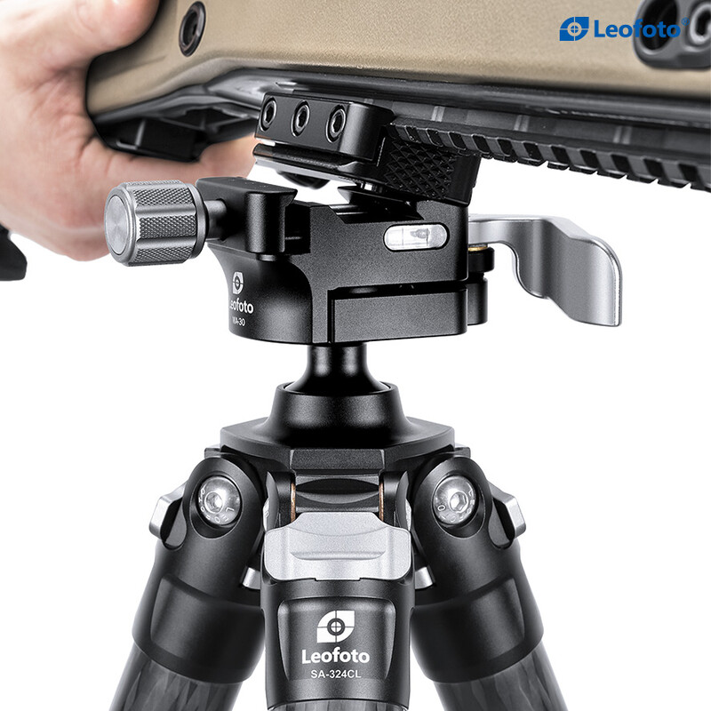 Leofoto SA-324CL Carbon tripod with rifle mount MA-30