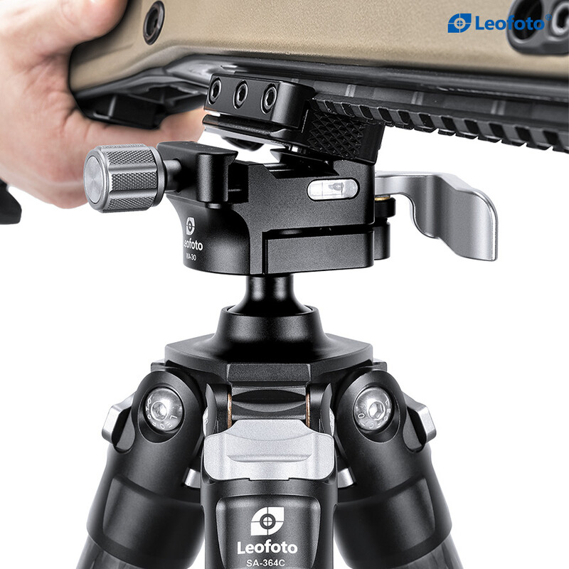 Leofoto SA-364C Carbon Tripod and MA-30 rifle mount