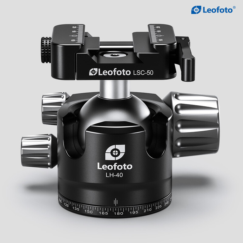 Leofoto LH-40SC with quick-release connector for Arca-Swiss & Weaver rail
