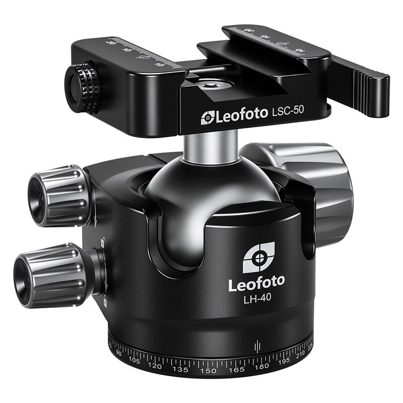 Leofoto LH-40SC with quick-release connector for Arca-Swiss & Weaver rail