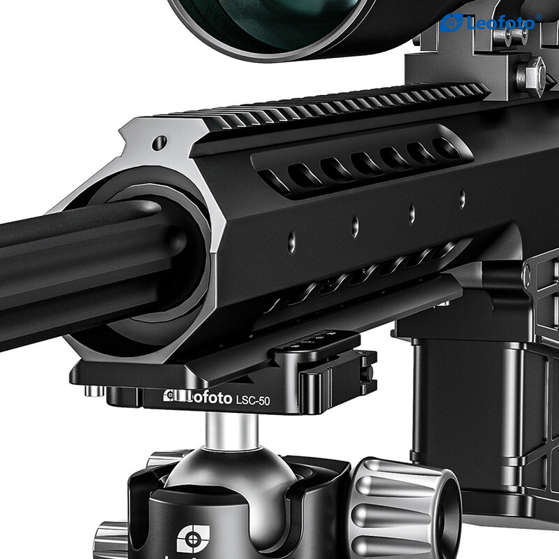 Leofoto LH-40SC with quick-release connector for Arca-Swiss & Weaver rail