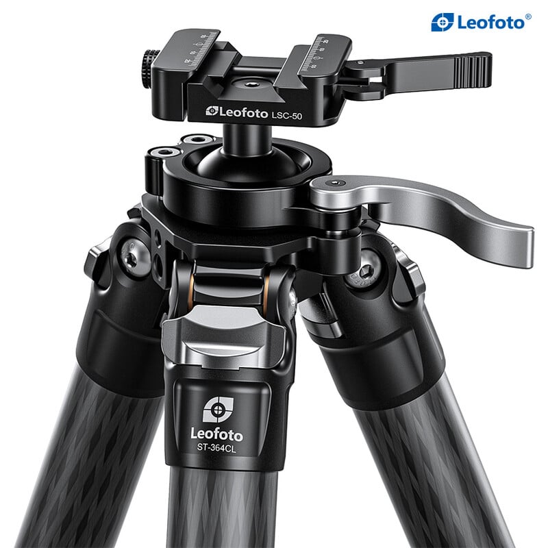 Leofoto ST-364CL carbon tripod with rifle mount