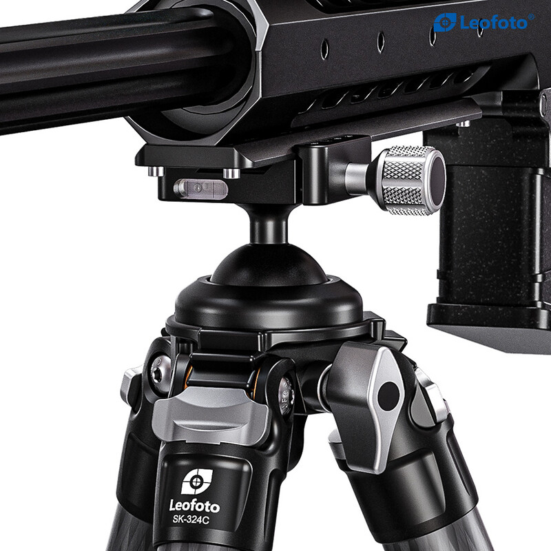 Leofoto SK-324C Carbon tripod with rifle mount