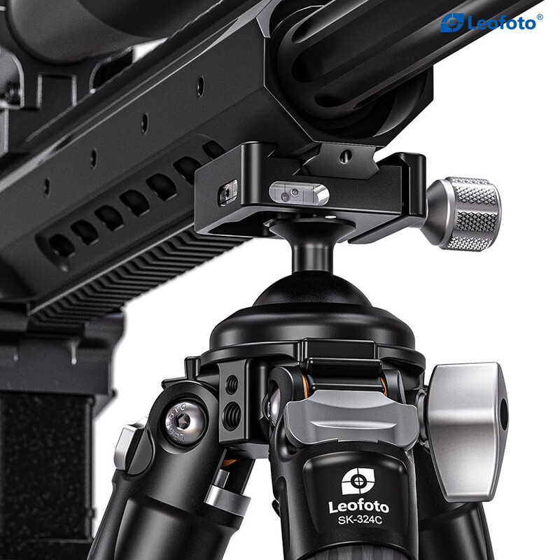 Leofoto SK-324C Carbon tripod with rifle mount