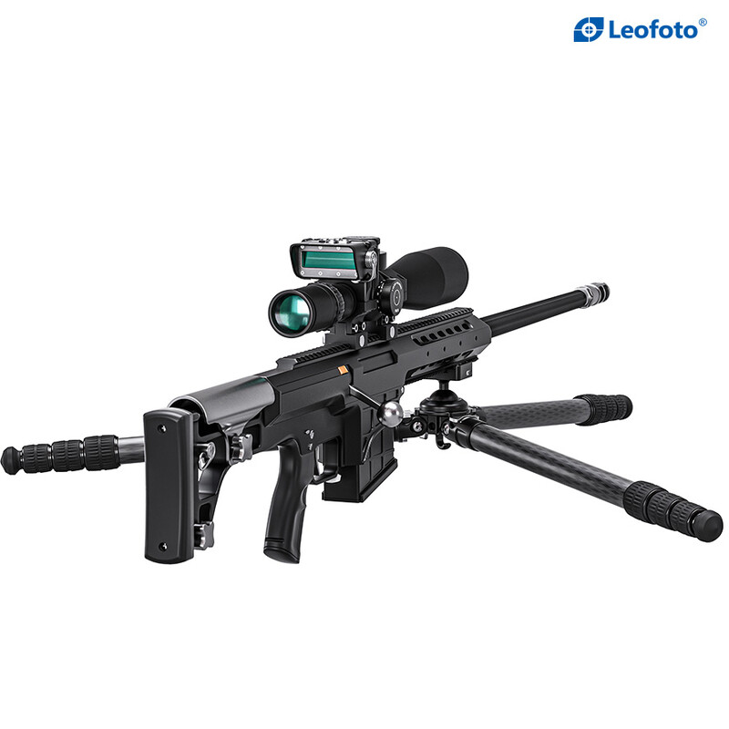Leofoto SK-324C Carbon tripod with rifle mount