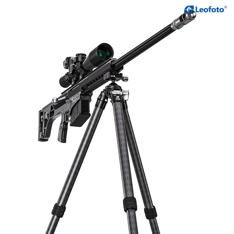 Leofoto SK-324CL Carbon tripod with rifle mount