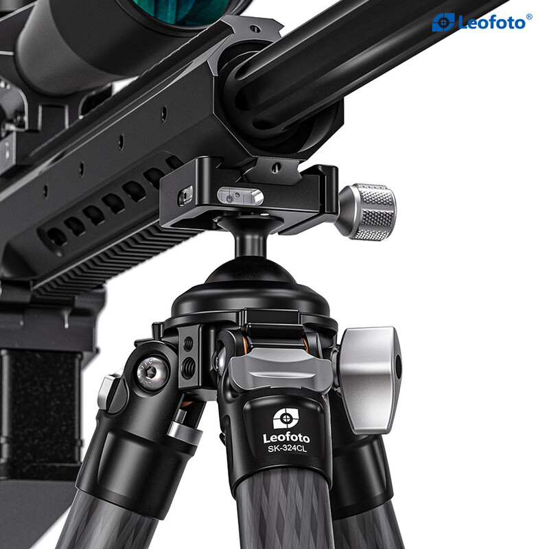 Leofoto SK-324CL Carbon tripod with rifle mount