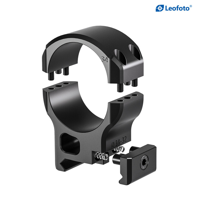 Leofoto Mounting rings SR-3432 34mm diameter / Picatinny