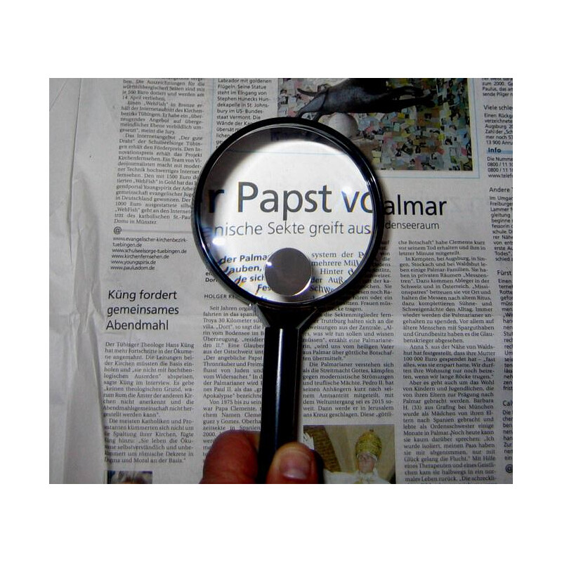 TFA Magnifying glass Handheld magnifier 96mm 2x / 4x