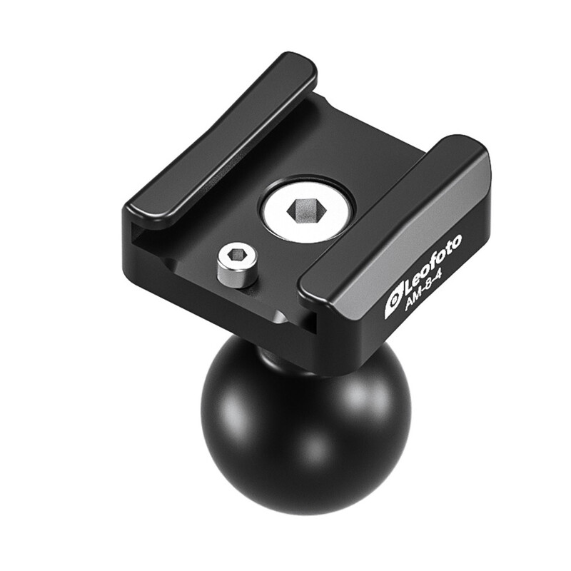 Leofoto AM-8-4 joint with flash shoe mount