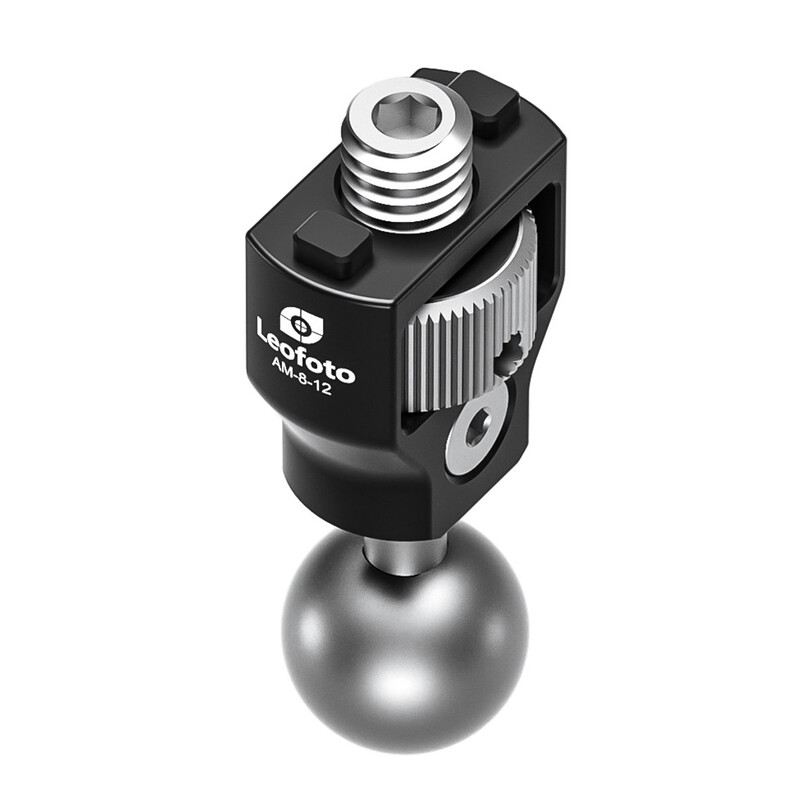 Leofoto AM-8-12 joint with 3/8" thread and anti-twist protection