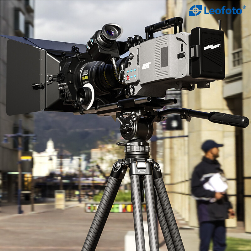 Leofoto Carbon tripod LVC-253 double tube + BV-15 video tilt head