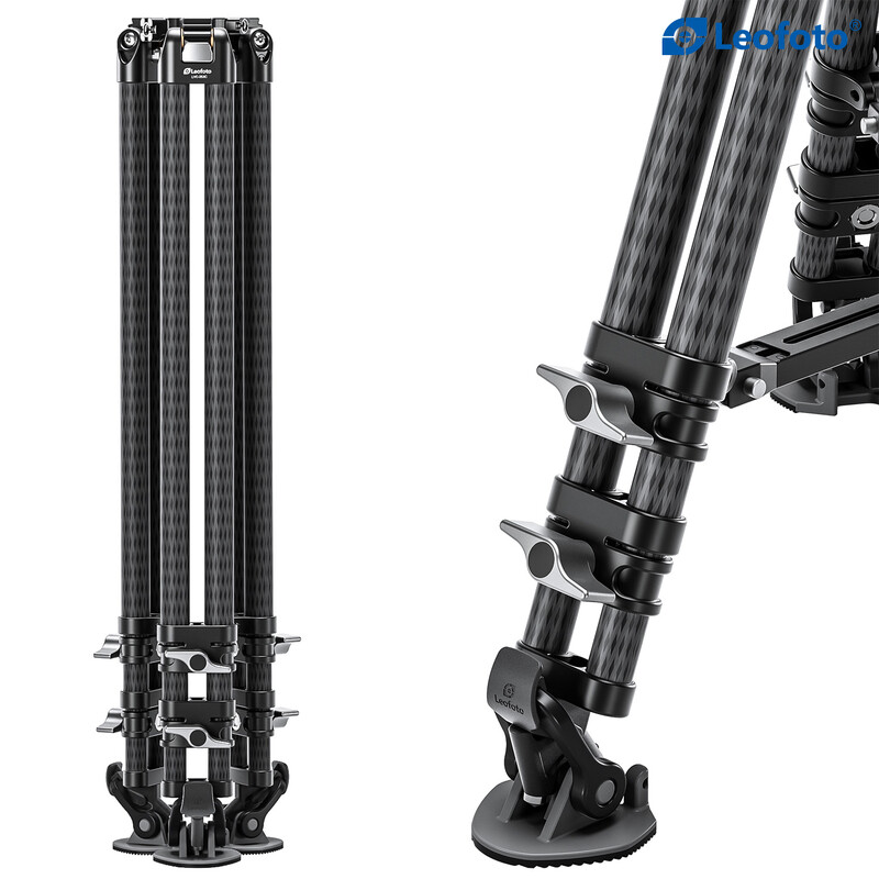 Leofoto Carbon tripod LVC-253 double tube + BV-15 video tilt head