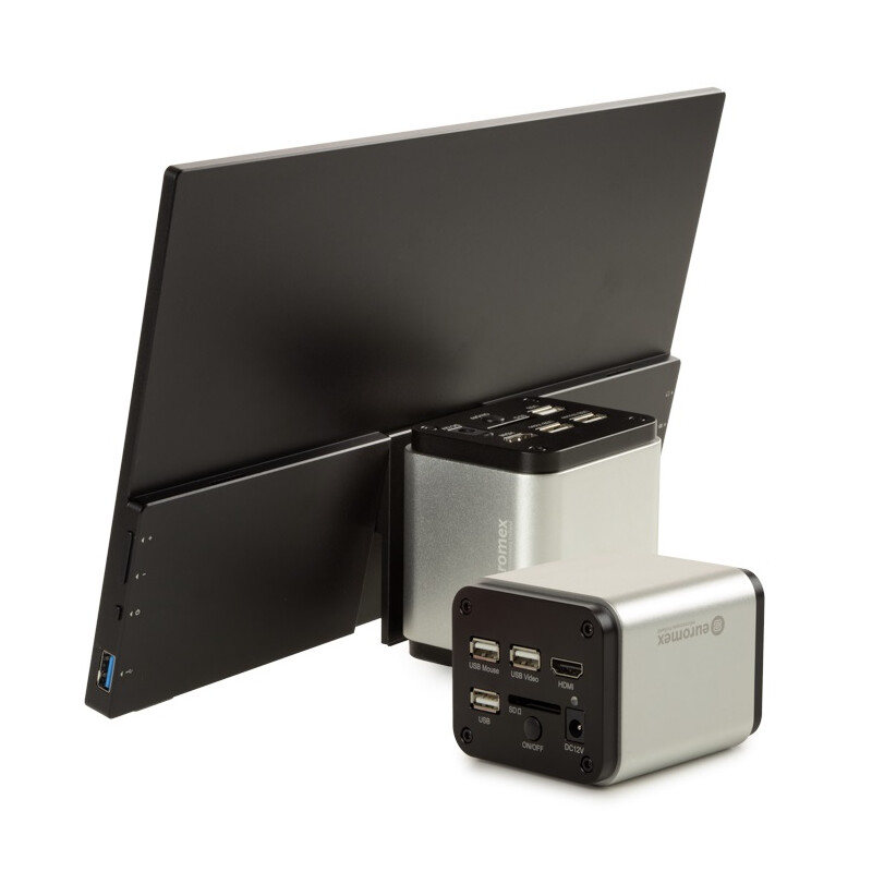 Euromex Camera VC.3039-HDS, colour, 1/2.8", 1.45 µm, 60/30 fps, 8 MP, HDMI/USB, 13" HD monitor