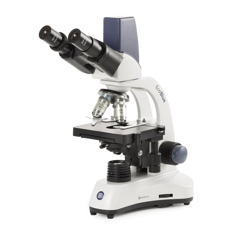 Euromex Microscopio EC.1657, binoculare, digitale, 40x-600x, DL, LED, 10x/18 mm, tavolo a croce X-Y, 5 MP