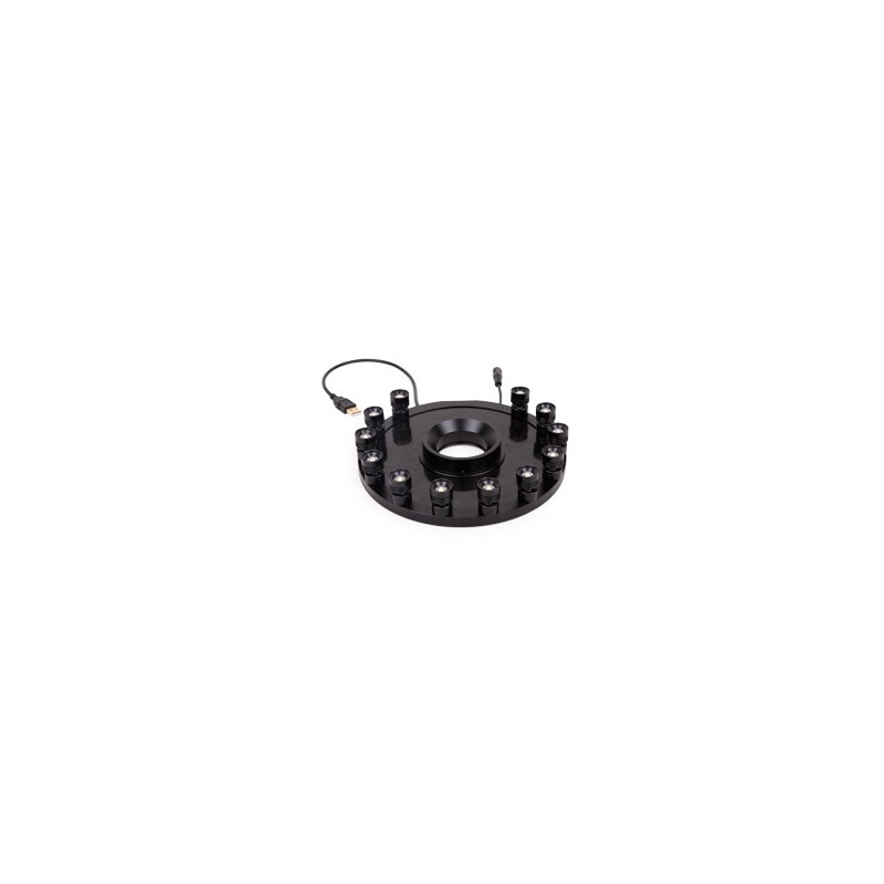 Euromex Iluminador anular MZ.4735, 12x 1W LED, ángulo ajustable