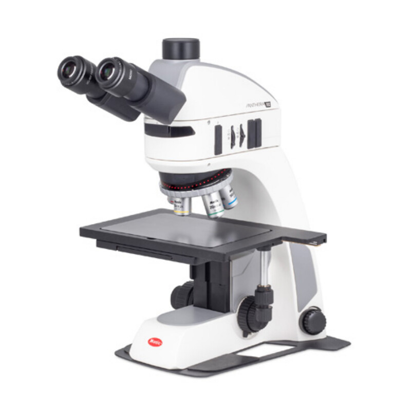 Motic Microscope Panthera TEC MAT BD-T trino; infinity, plan, 50x-500x, 10x/22mm; Al/Dl, LED, 3W