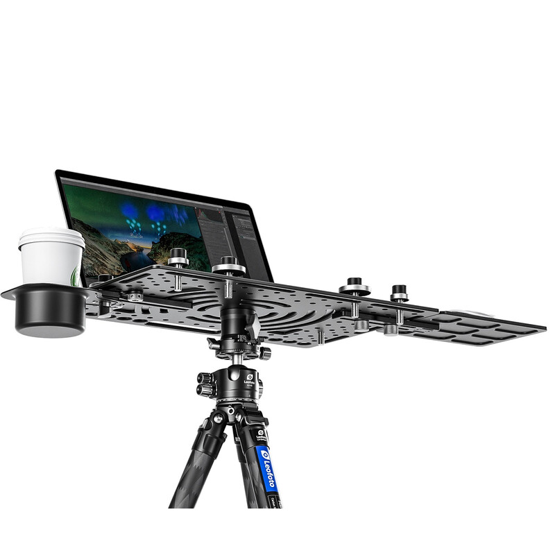 Leofoto Mounting LCH-3 Kit laptop holder with mousepad and cup holder