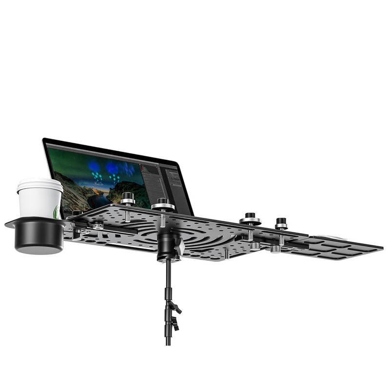 Leofoto Mounting LCH-3 Kit laptop holder with mousepad and cup holder