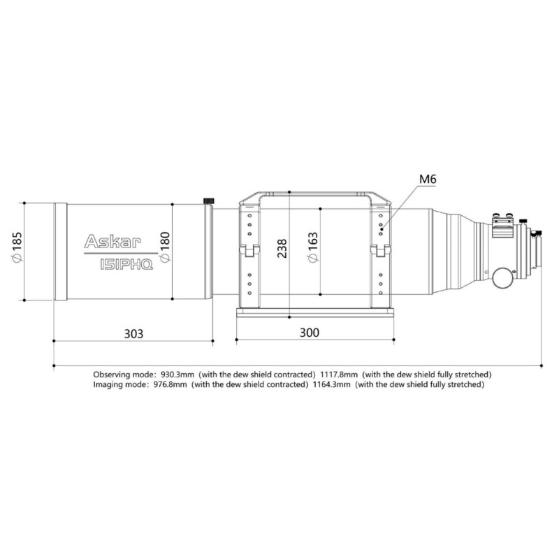 Askar Apochromatic refractor AP 151/1057 151PHQ OTA