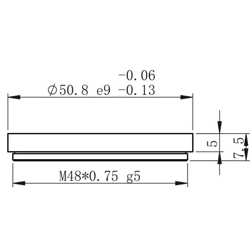 Pierro Astro Adaptadores lentes DSLR Adapter Canon EOS - T2 con soporte de filtro ZWO