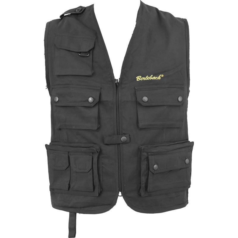 Berlebach Chaleco para fotógrafos, negro, tamaño XL