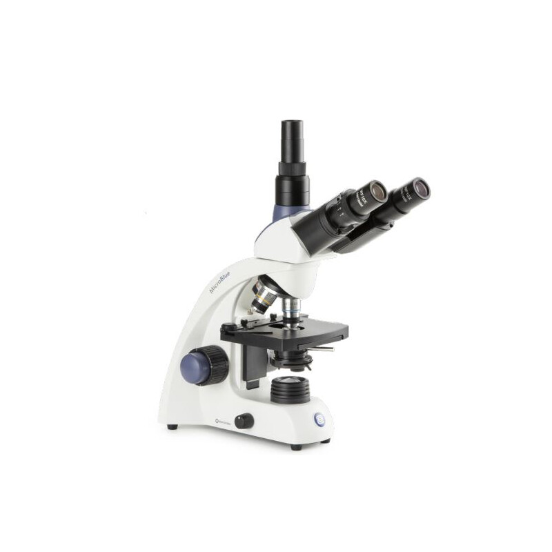Euromex Microscope MB.1153, trino, DIN 160, achro, 40x-1000x, 10x/18, Dl, Akku, LED, 1W