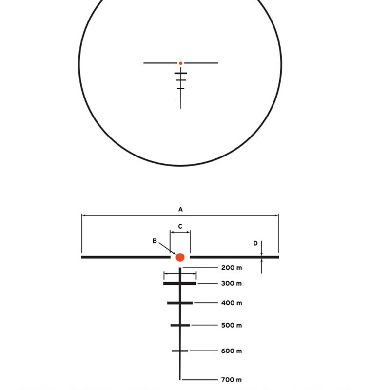 Steiner Mira telescópica T-Sight T536 7.62