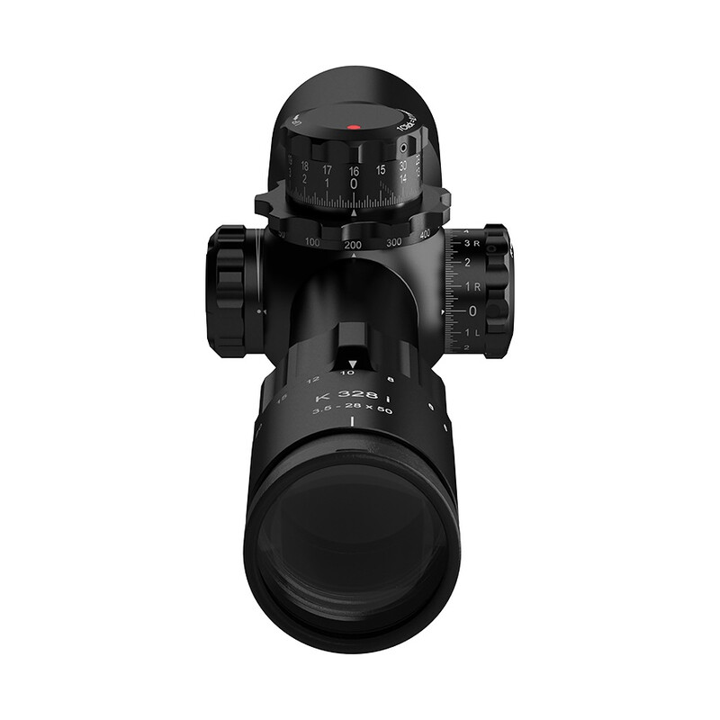 Kahles Mira telescópica K328i 3,5-28x50 SKMR4+, ccw, derecha