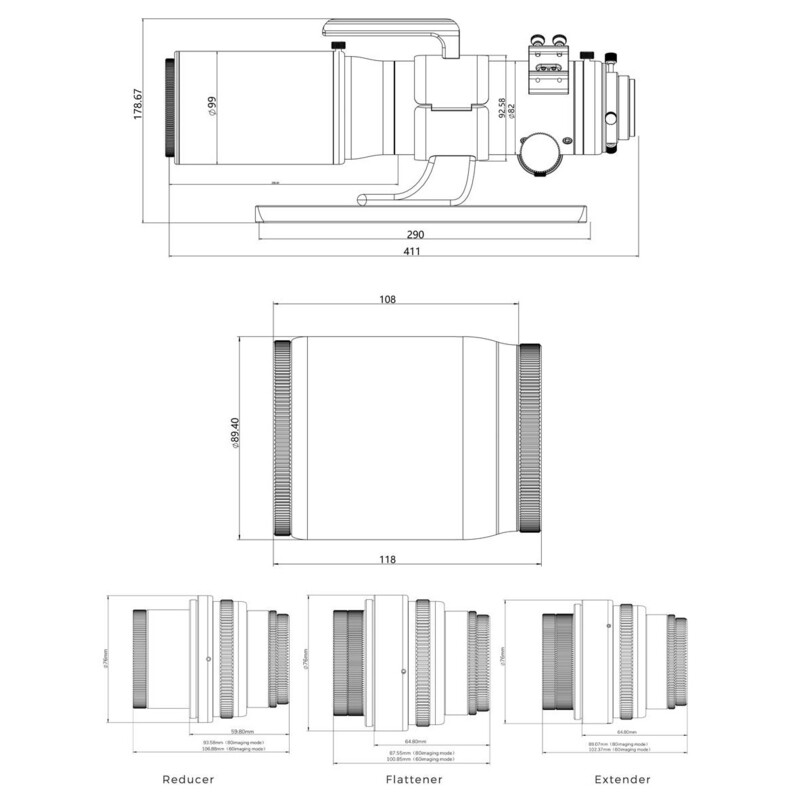 Askar Apochromatic refractor AP 60/360 80/500 V OTA