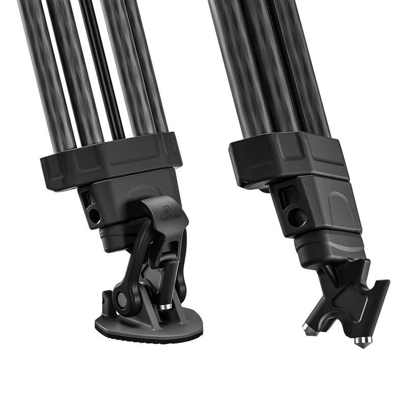 Leofoto Carbon tripod LVF-163C + FH-10 Videostativset