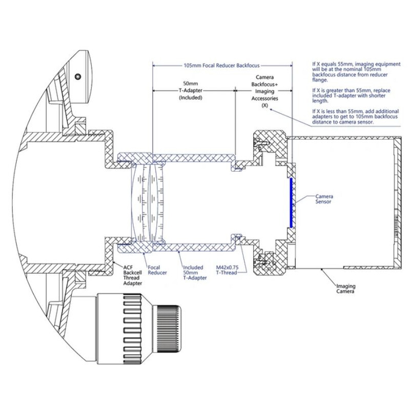 Meade ACF 0.68x Reducer