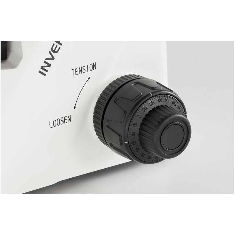 Kern Microscopio invertito OCM 166, FL, PH, trino, inverso, condensatore Abbe N.A. 0,3 fisso, 10x-40x, LED 30W, Al, 100W HBO, Dl