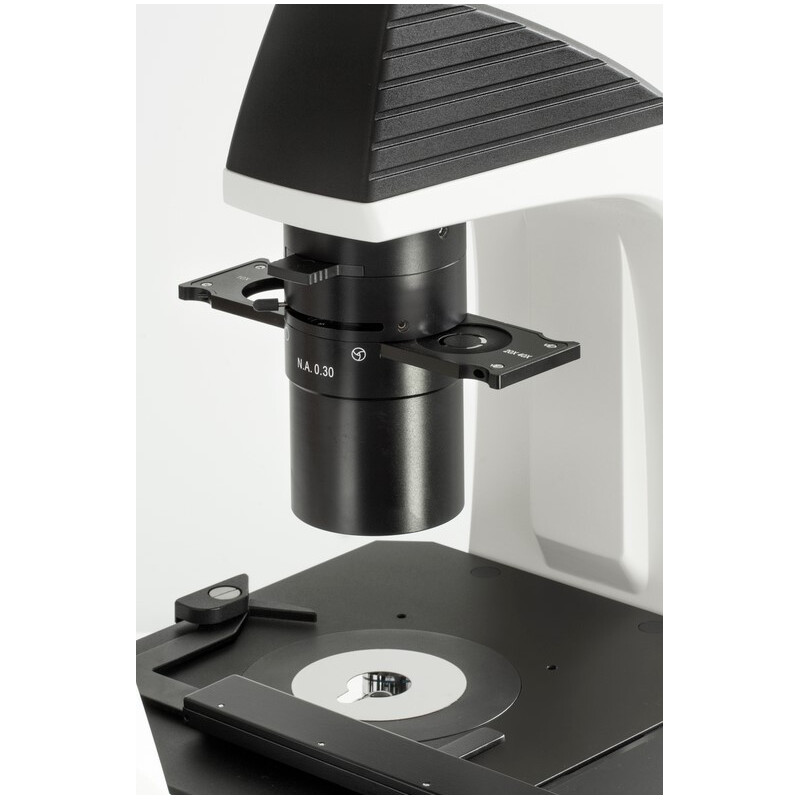 Kern Microscopio invertido OCM 167, FL, PH, trino, Abbe-N.A.-0,3-Condensador fijo, 10x-40x, Al, Dl, 5W LED