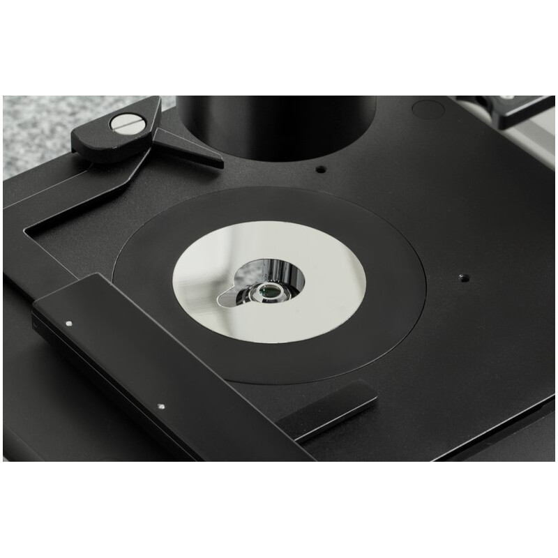 Kern Microscopio invertito OCM 168, FL, PH, trino, condensatore fisso Abbe N.A. 0,3, 10x-40x, LED 5W, Al/Dl