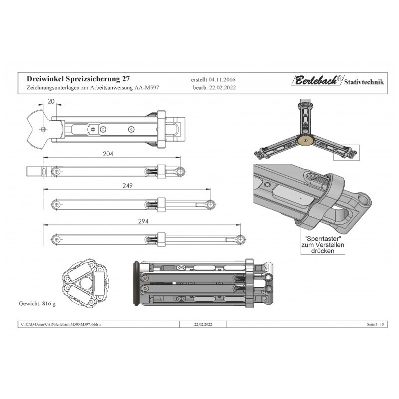 Berlebach Spread Stopper 37