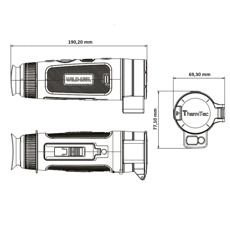 ThermTec warmtebeeldcamera Wild 635L laserafstandsmeter